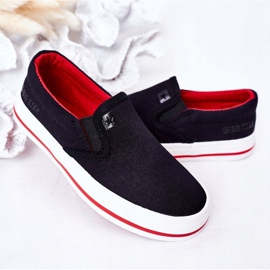 Zapatillas sin cordones Big Star HH374013 negras sin cordones para niños negro 4