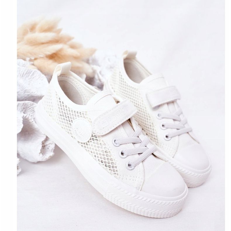 Zapatillas Infantiles Con Malla Big Star HH374014 Blanco 2 Zapatillas Infantiles Con Malla Big Star HH374014 Blanco 2