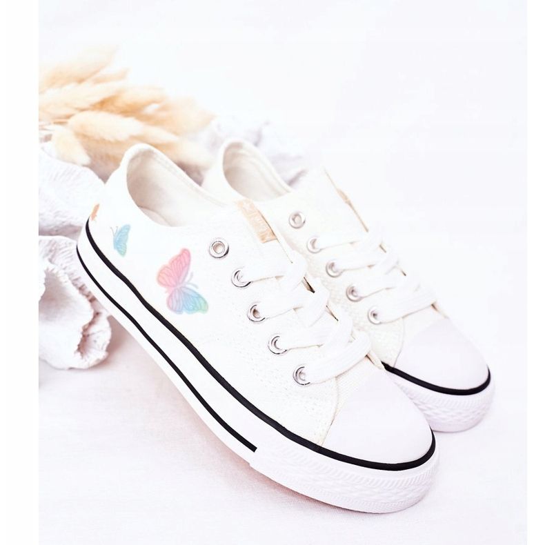 EVE Zapatillas Infantiles Con Mariposas Blancas Cuentos De Hadas blanco 2