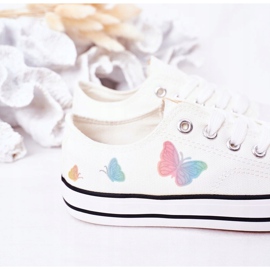 EVE Zapatillas Infantiles Con Mariposas Blancas Cuentos De Hadas blanco 4