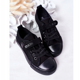 Zapatillas Negras Para Niños Con Malla Big Star HH374015 negro 3