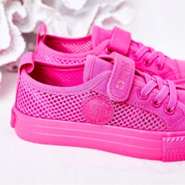 Deportivas Infantiles Con Malla Big Star HH374019 Fucsia rosado 3