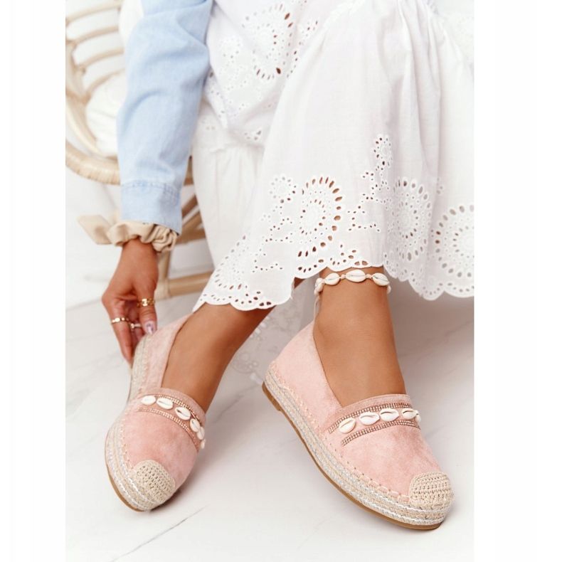PG1 Alpargatas En Plataforma Con Concha Rosa 1