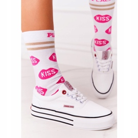 Zapatillas De Mujer En La Plataforma Cross Jeans FF2R4001C Blanco 7
