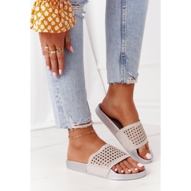 EVE Pantuflas Goma Lentejuelas Tonya Gris 3