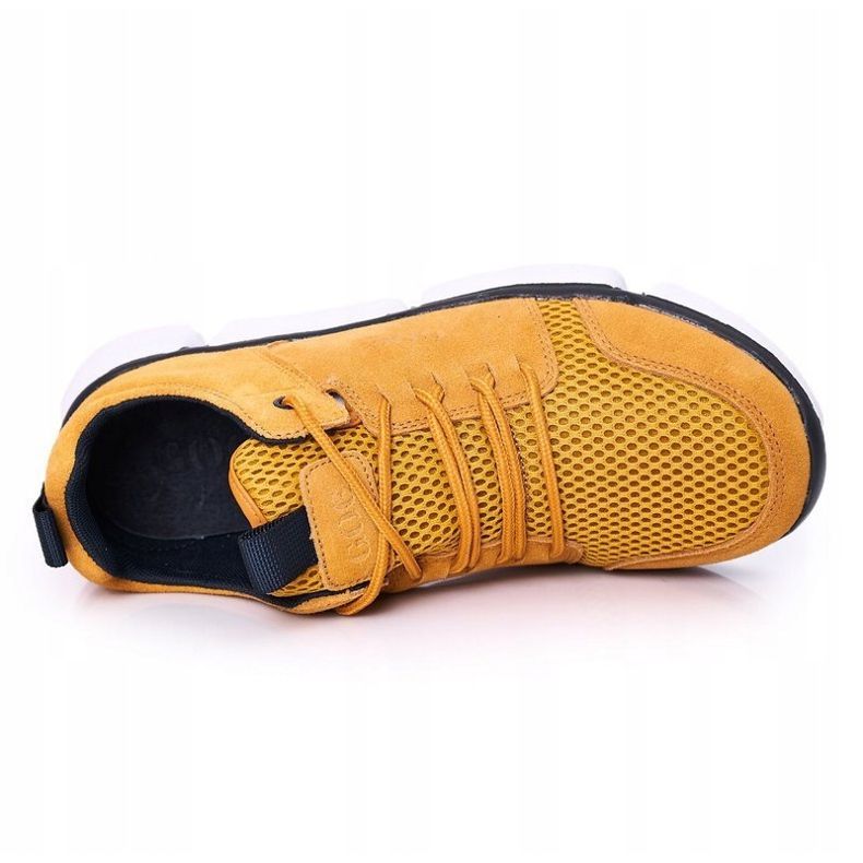Zapatillas deportivas de hombre GOE HH1N4029 Zapatillas amarillas amarillo 1