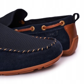 Mocasines Casual Ante GOE HH1N4019 Azul Marino marrón 3