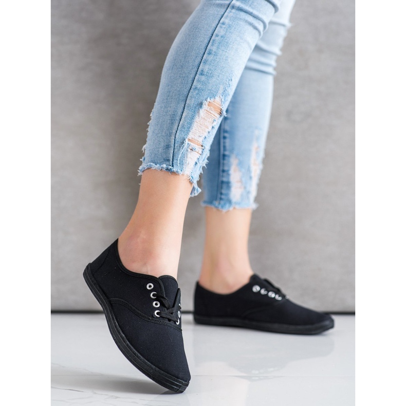 Zapatillas New Age con cordones negro 2