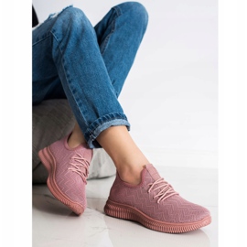 SHELOVET Calzado deportivo calado rosado 3