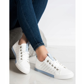 Bella Paris Zapatillas Con Piel Ecológica blanco 1