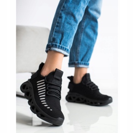 SHELOVET Zapatillas Negras De Moda negro 2