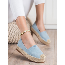 SHELOVET Alpargatas de moda azul 3