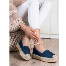 SHELOVET Alpargatas de moda azul 3