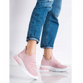 Bella Paris Zapatillas caladas rosado 3