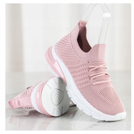 Bella Paris Zapatillas caladas rosado 1