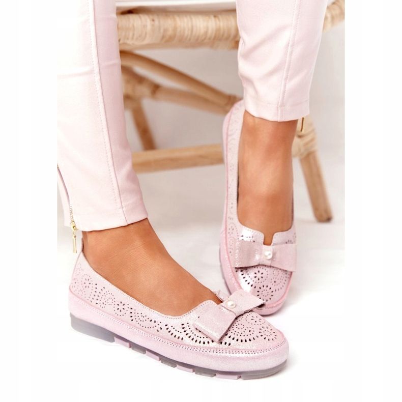 Bailarinas Eco-Friendly de Piel Rio Flore Rosa 4