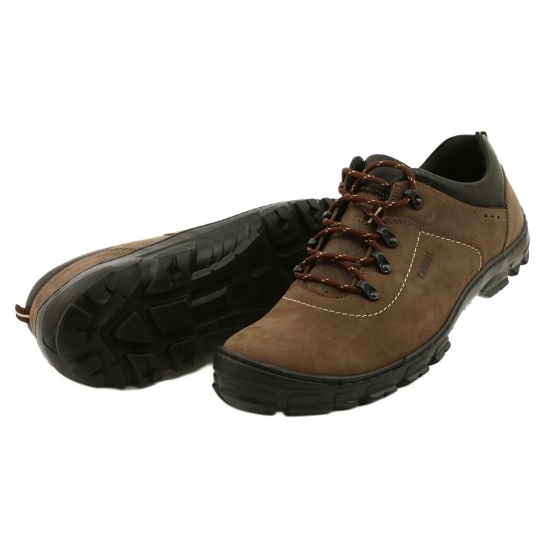 Kampol Zapatillas trekking hombre 36 oliva marrón multicolor 4