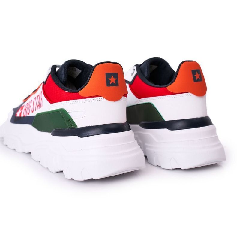 Calzado deportivo para hombre Memory Foam Big Star HH174208 Blanco y azul marino multicolor 1