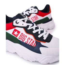 Calzado deportivo para hombre Memory Foam Big Star HH174208 Blanco y azul marino multicolor 3