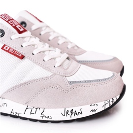 Zapatillas deportivas de hombre Memory Foam Big Star FF174208 Blanco-Gris 1