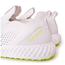 Zapatos Deportivos para Hombre Memory Foam Big Star FF174235 Blanco-Lima verde 1