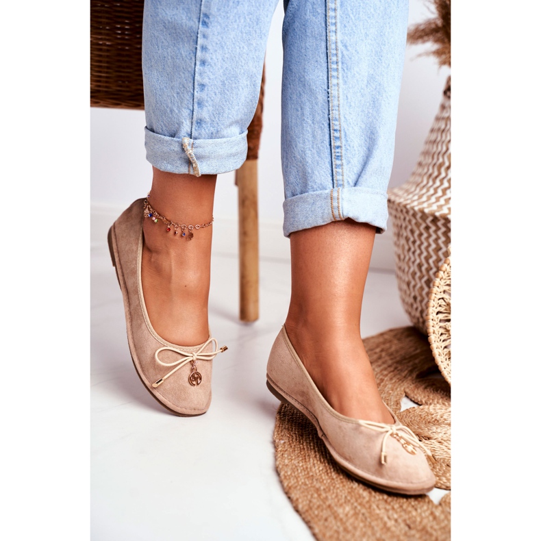 Bailarinas de Mujer Lu Boo Suede Beige 2 Bailarinas de Mujer Lu Boo Suede Beige 2