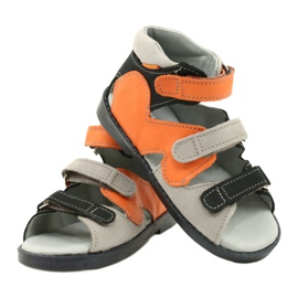 Mazurek Sandalias de cuero High Preventive Boys 291 Naranja gris 3 Mazurek Sandalias de cuero High Preventive Boys 291 Naranja gris 3