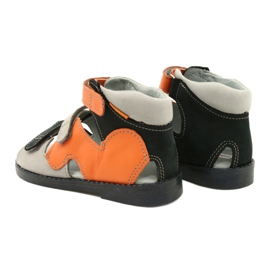 Mazurek Sandalias de cuero High Preventive Boys 291 Naranja gris 2 Mazurek Sandalias de cuero High Preventive Boys 291 Naranja gris 2