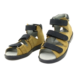 Mazurek Sandalias de cuero High Preventive 291 Naranja gris 1