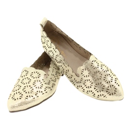 Bailarinas caladas doradas Filippo DP2039 GO beige dorado 3