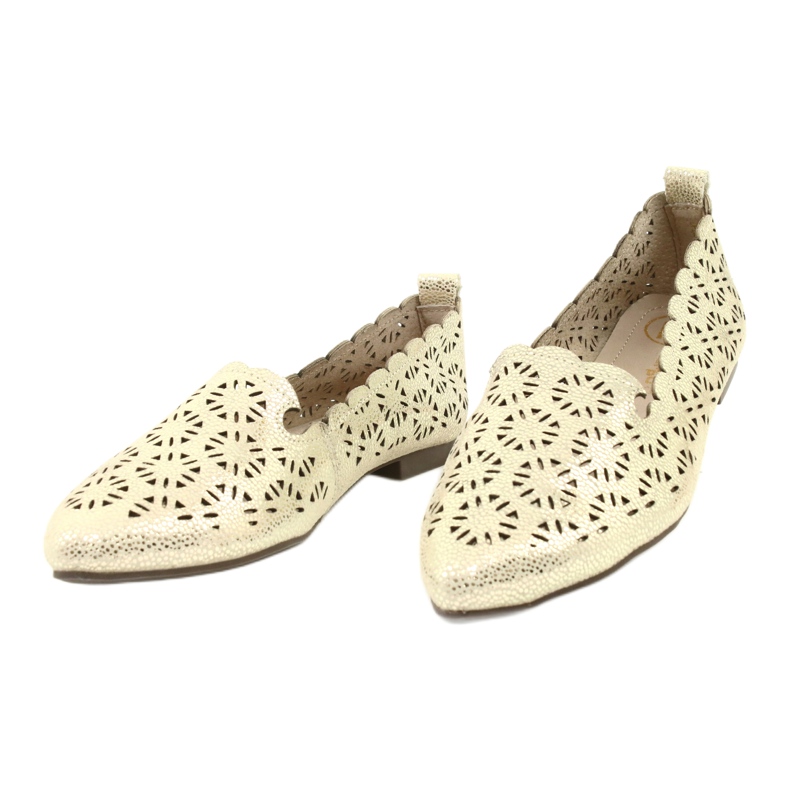 Bailarinas caladas doradas Filippo DP2039 GO beige dorado 1 Bailarinas caladas doradas Filippo DP2039 GO beige dorado 1