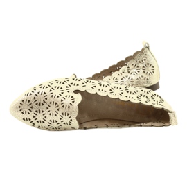 Bailarinas caladas doradas Filippo DP2039 GO beige dorado 4