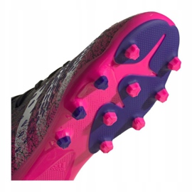 Botas de fútbol adidas Predator Freak.3 Mg Jr FW7532 negro, negro, rosa negro 4