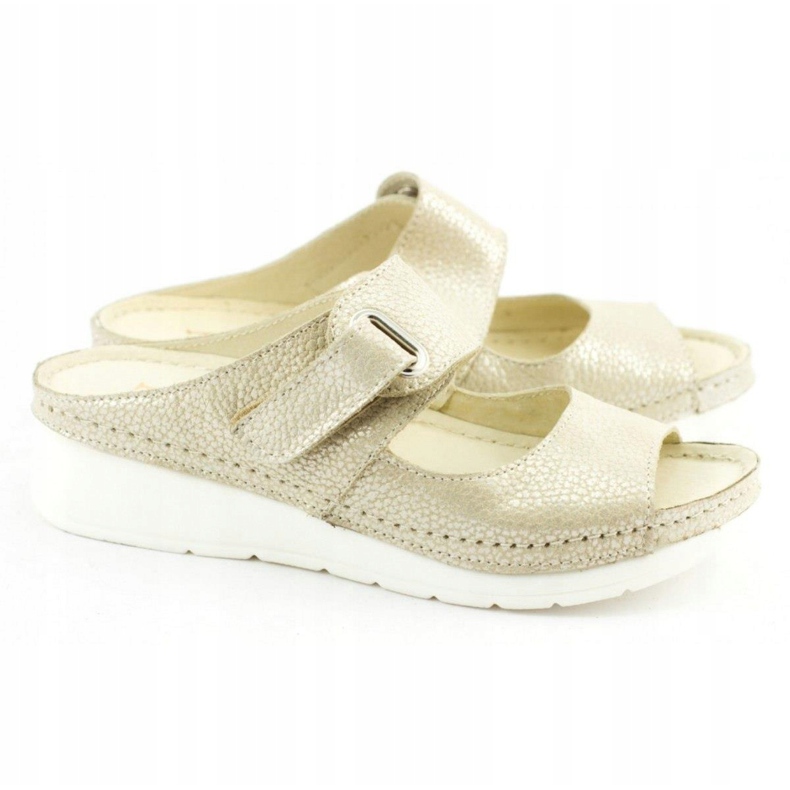 Dolce Pietro Solapas de velcro 2211 beige plata 2