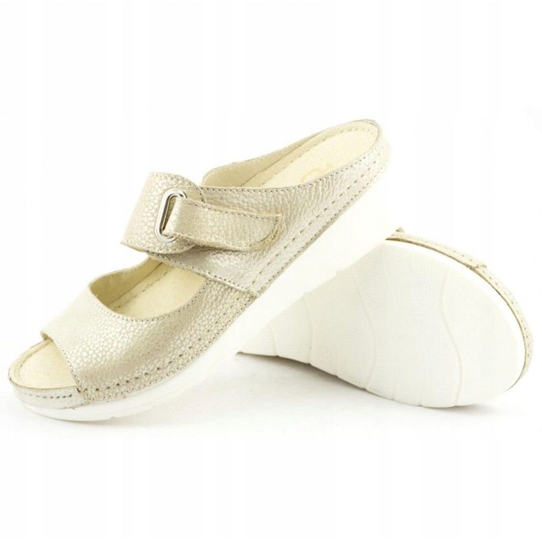 Dolce Pietro Solapas de velcro 2211 beige plata 3