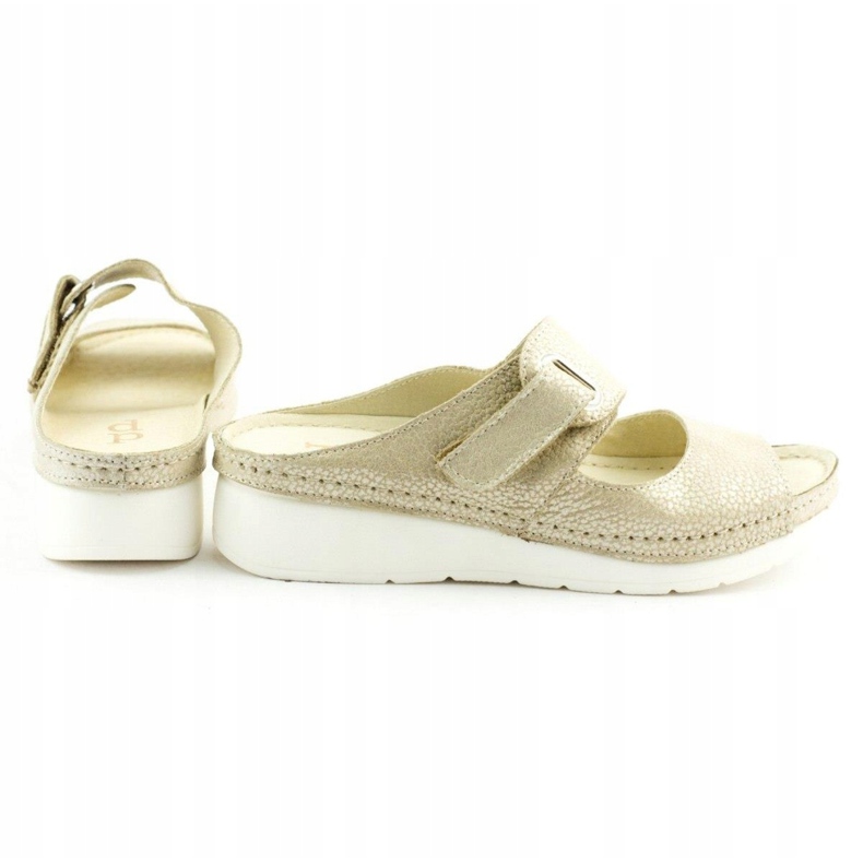 Dolce Pietro Solapas de velcro 2211 beige plata 4