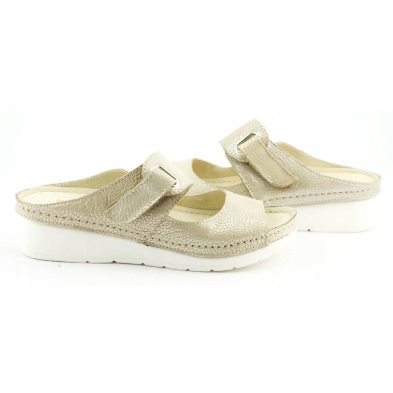 Dolce Pietro Solapas de velcro 2211 beige plata 5