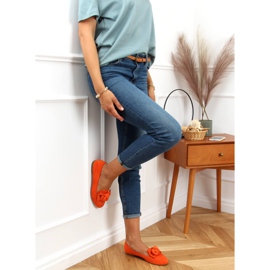 Mocasines naranjas con lazo 88-382 Naranja 2