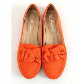 Mocasines naranjas con lazo 88-382 Naranja 1