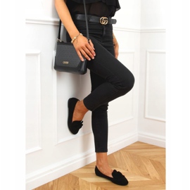 Mocasines negros con lazo 88-382 Negro 2