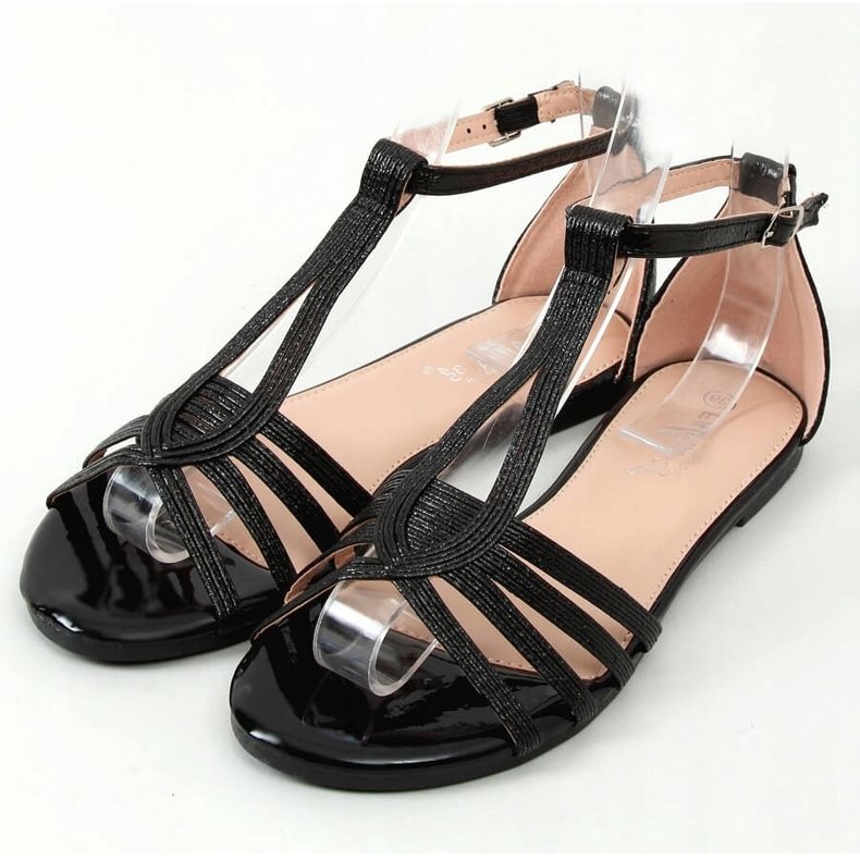 Sandalias de mujer negras SM0024 Negra negro 1