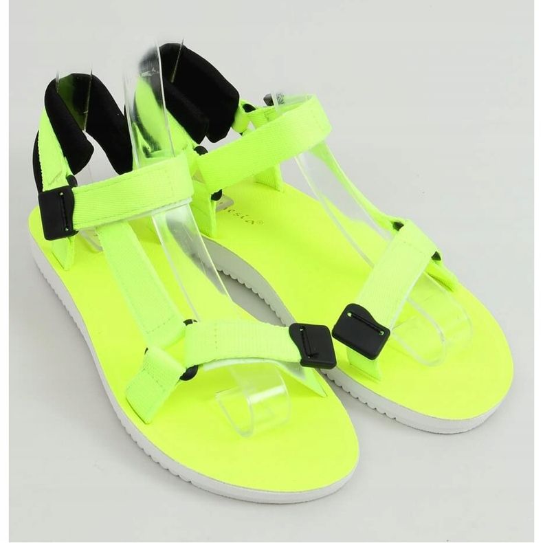 Sandalias deportivas Velcro Amarillo N-67 Amarillo Fluorescente 1