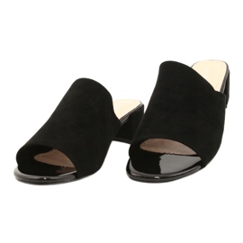 Sandalias En Tacón Sergio Leone KL313 Negro 1