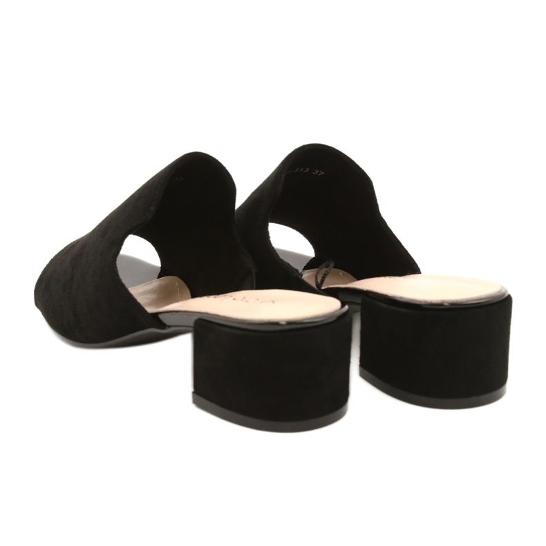 Sandalias En Tacón Sergio Leone KL313 Negro 3