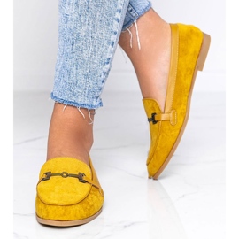Mocasines mostaza de ante ecológico Juliette amarillo 4