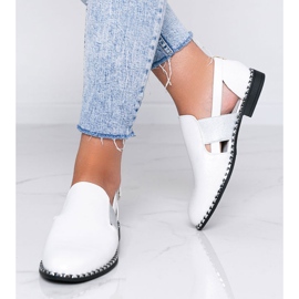 Zapatos blancos brillantes Madison Ave 2