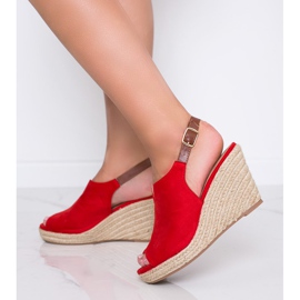 Sandalias de cuña rojas de Lindy rojo 2 Sandalias de cuña rojas de Lindy rojo 2