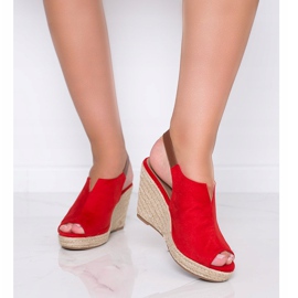 Sandalias de cuña rojas de Lindy rojo 1 Sandalias de cuña rojas de Lindy rojo 1