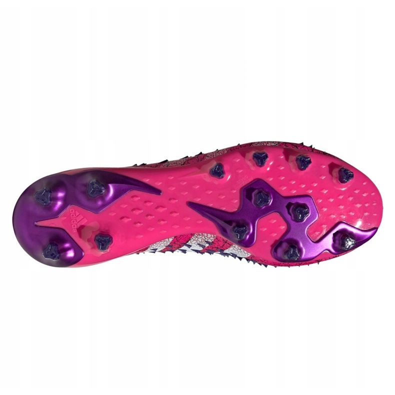 Botas de fútbol adidas Predator Freak.1 Ag M FW7242 grafito, negro, violeta negro 2