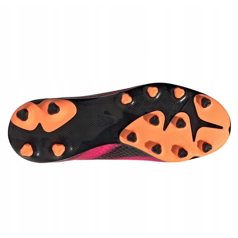 Botas de fútbol Adidas X Ghosted.3 Mg Jr FY1093 grafito, rosa rosa 2